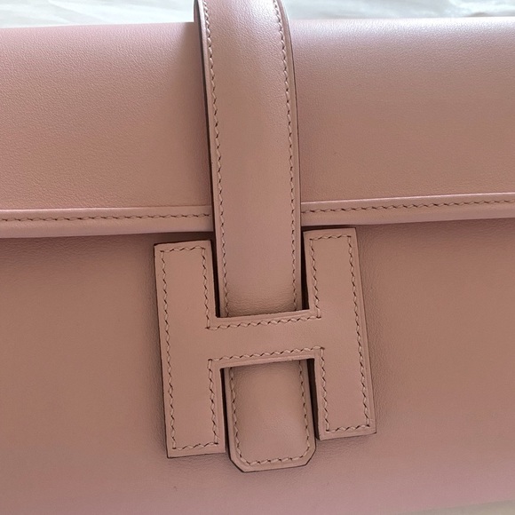 ❌SOLD❌ Authentic Hermès Jige Elan 29 Rose Sakura clutch - Picture 6 of 10